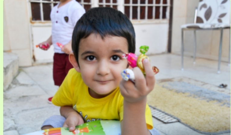 Çocukların şekeri bu bayram belediyeden