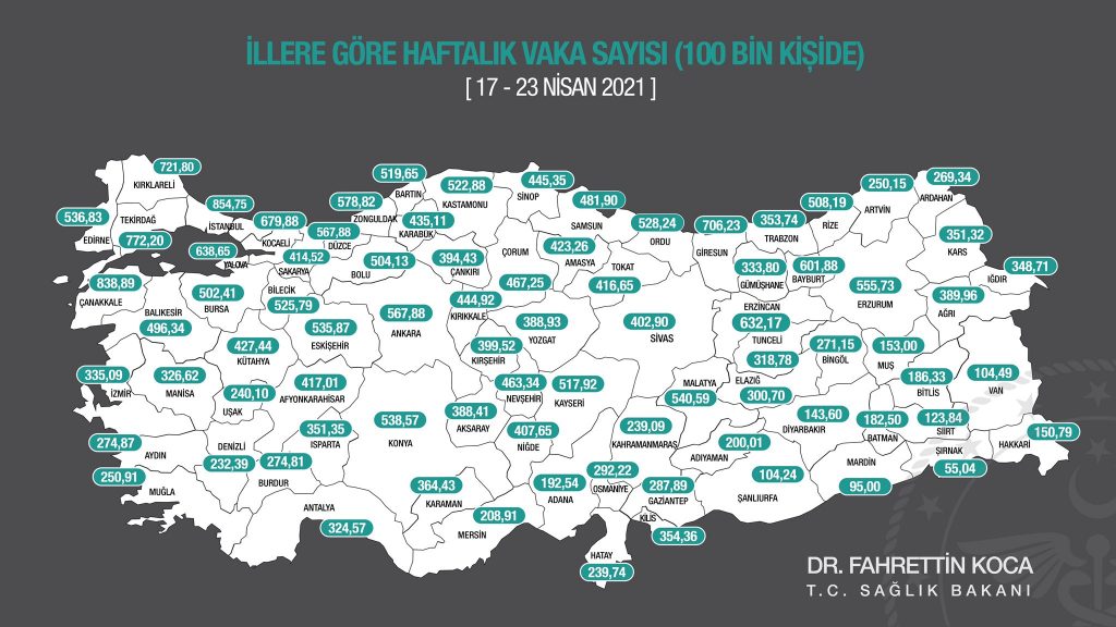 Bu harita kapanmayı zorunlu kıldı: Bayramda da evdeyiz