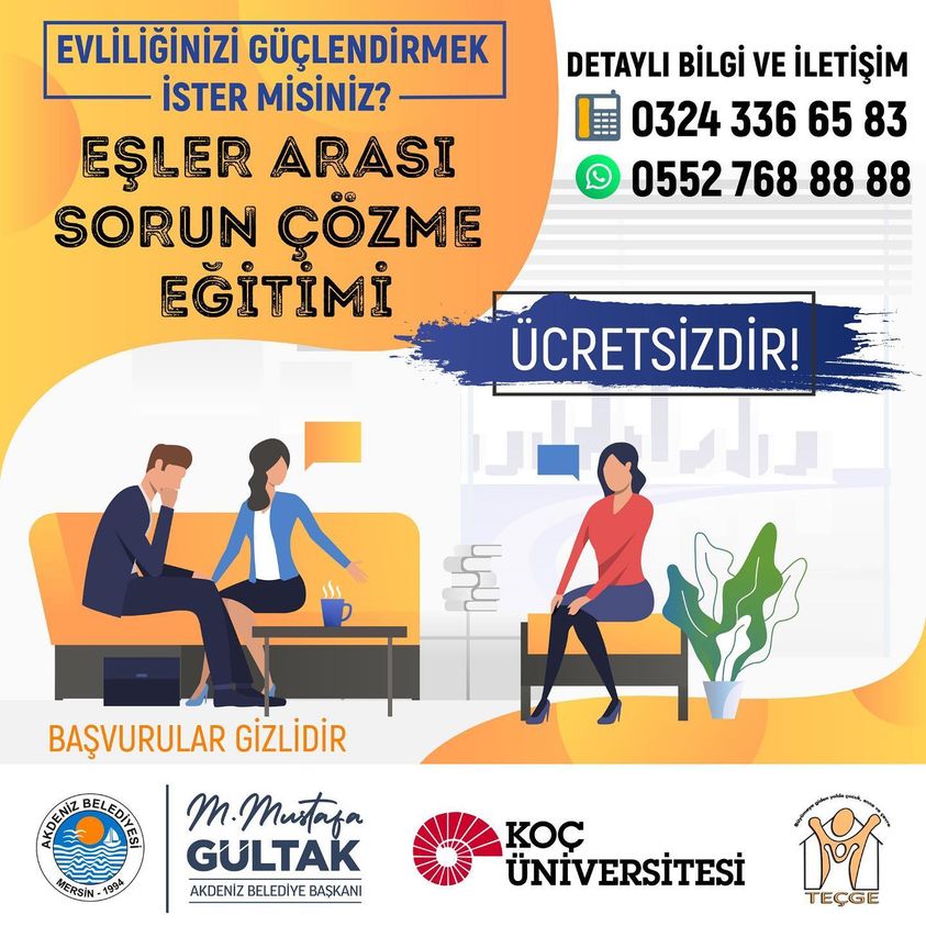Belediyeden eğitim: Eşler arası sorun çözme!