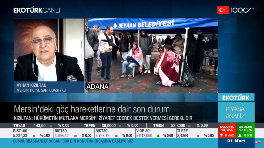 “Mersin’e ek ödenek gönderilsin”