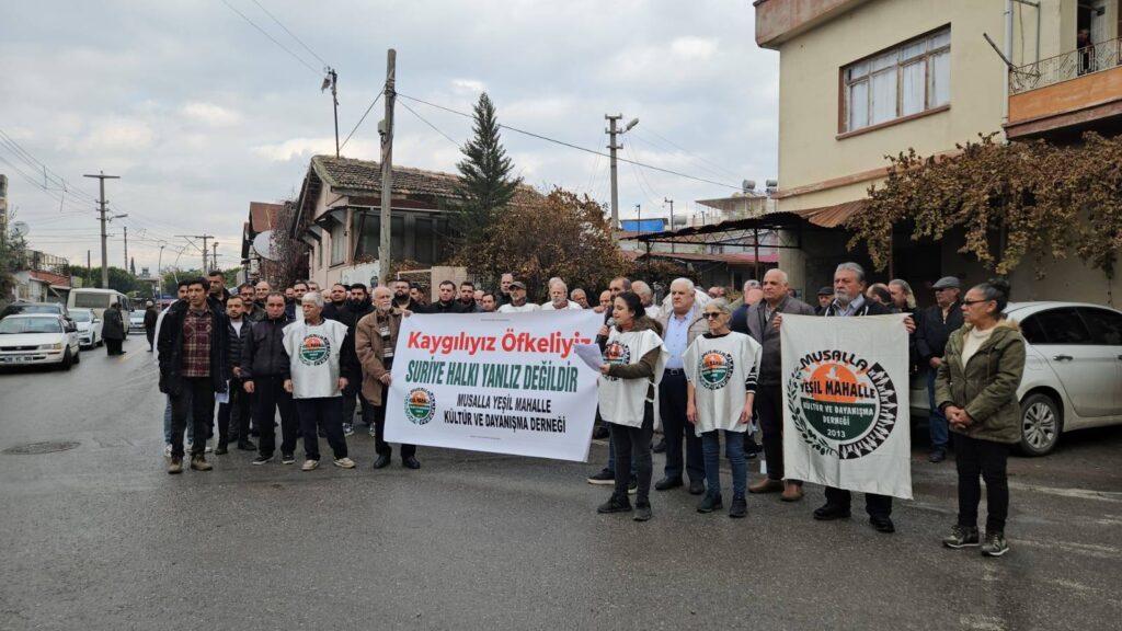 Musalla Mahallesi’nde Suriye eylemi