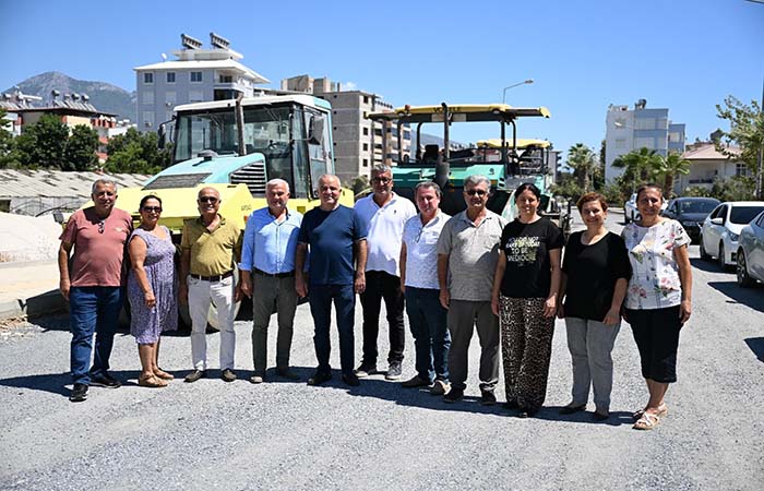 Mersin Büyükşehir Belediyesi’nden Anamur’da asfalt ve kaldırım hamlesi