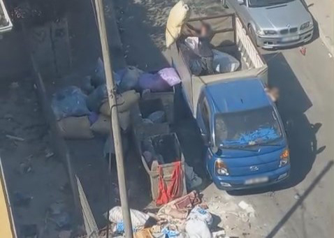  Çevreyi kirleten şahıslar, cep telefonu kamerasına yakalandı