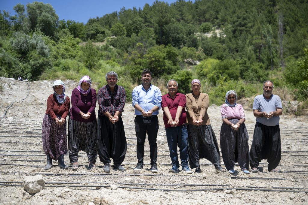 Gülnar’a özgü leklek fasulyesi ekimi yaygınlaşıyor